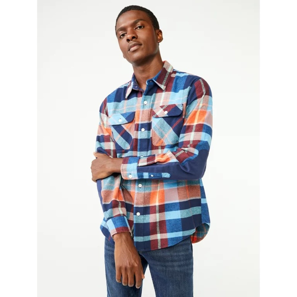 Free Assembly Mens Vintage Flannel